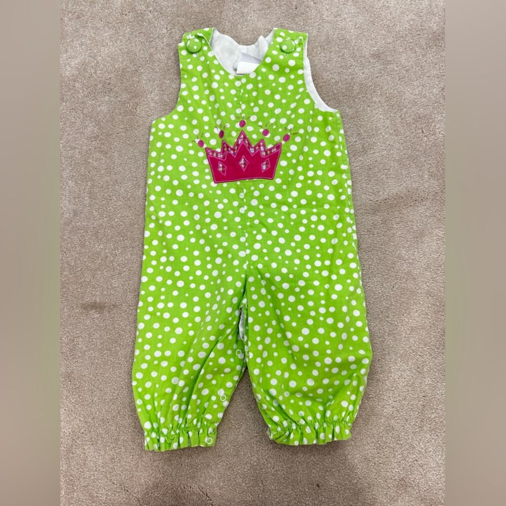 Castles and Crowns Green and pink jumper, size 18-24M